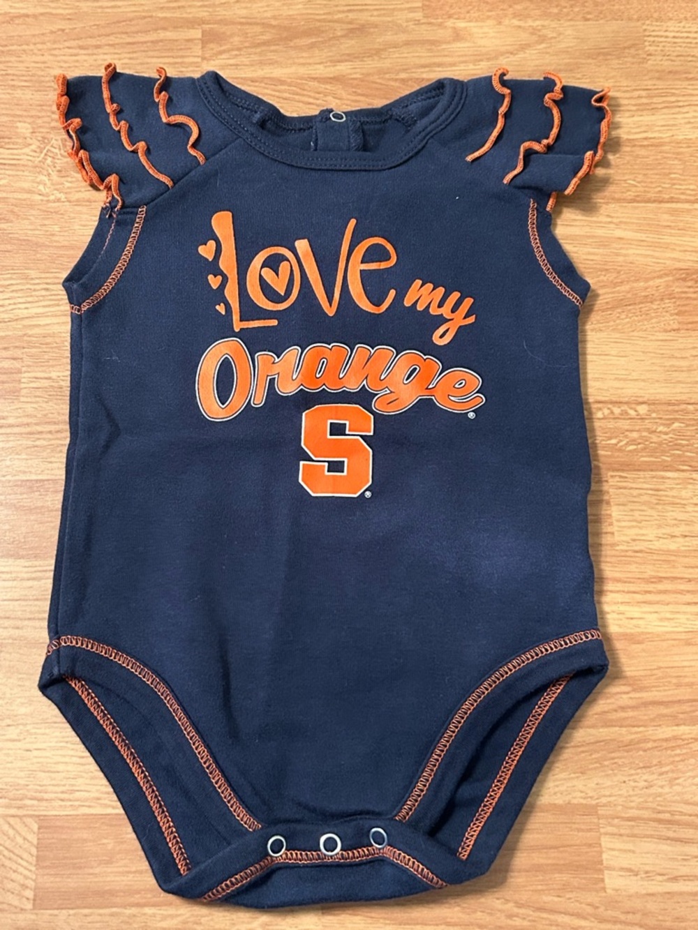 SF Giants Black and Orange Bodysuit 6-9 Months